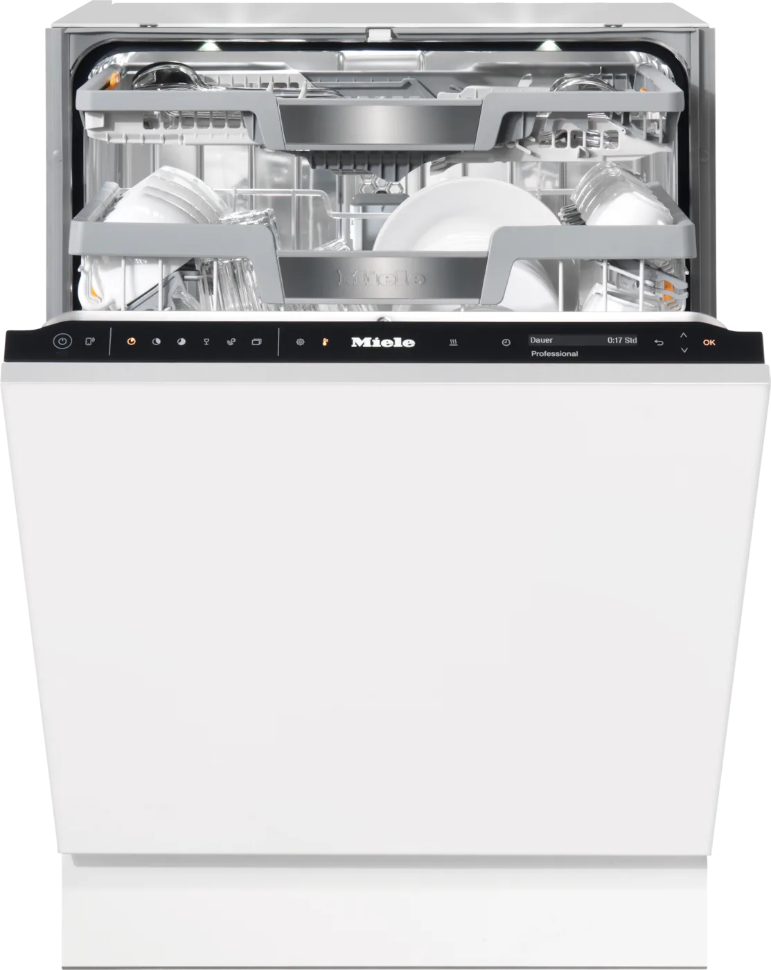 Miele PFD 104 SCVi XXL Profesyonel bulaşık makinesi, 3D&nbsp;MultiFlex çekmeceli, tam ankastre, XXL, Cihaz ön paneli olmadan