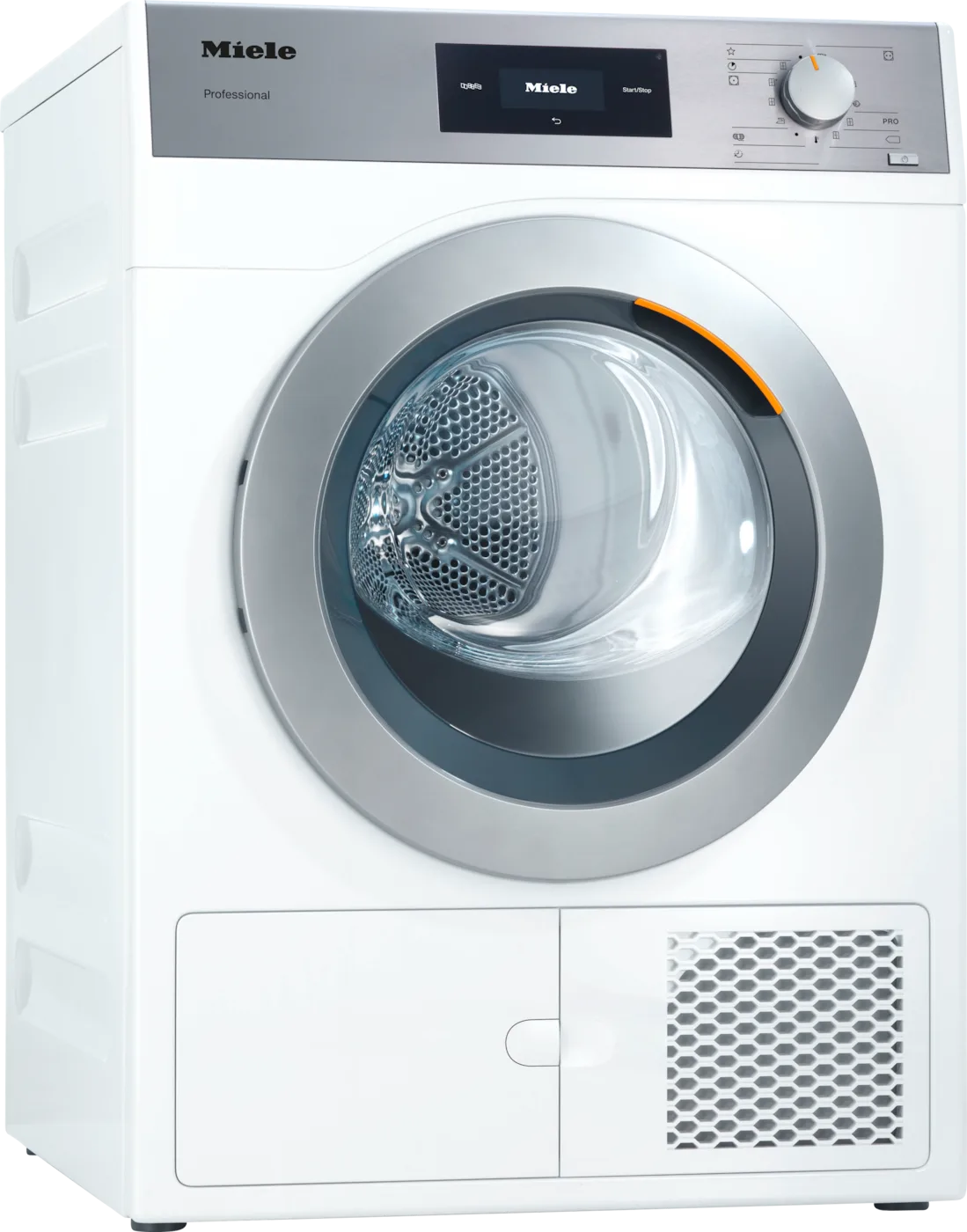 Miele PDR 507 EL MAR Baca bağlantılı kurutma makinesi, elektrik ısıtmalı, Lotus beyazı, toz boya kaplı - Kuzey Amerika 440V Yatları